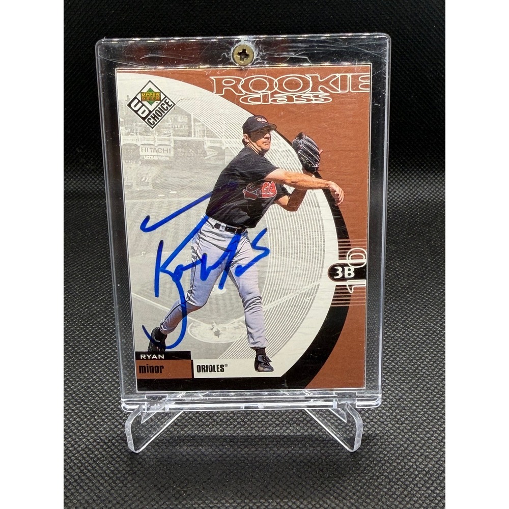1999 Upper Deck Choice Ryan Minor Baltimore Orioles Signed Rookie Card SC257